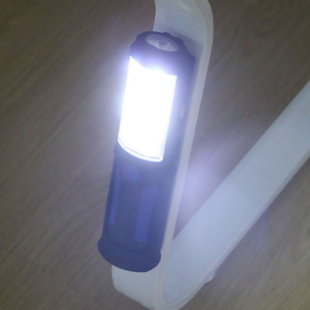 Преносимо USB акумулаторно COB нощно осветление Фенерче LED фенерче Фенер Работно осветление Лампа за къмпинг с вградена батерия Магнитна кука