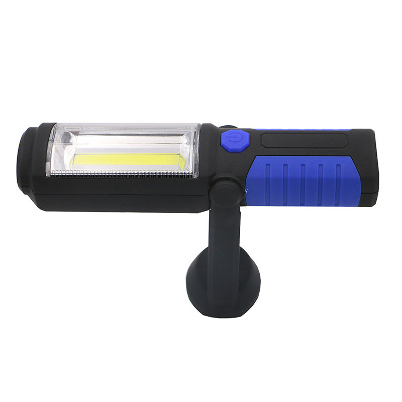 Lanternă portabilă, reîncărcabilă prin USB, COB, lanternă, lanternă, lanternă, lumină de lucru, lampă de camping cu cârlig magnetic pentru baterie încorporată