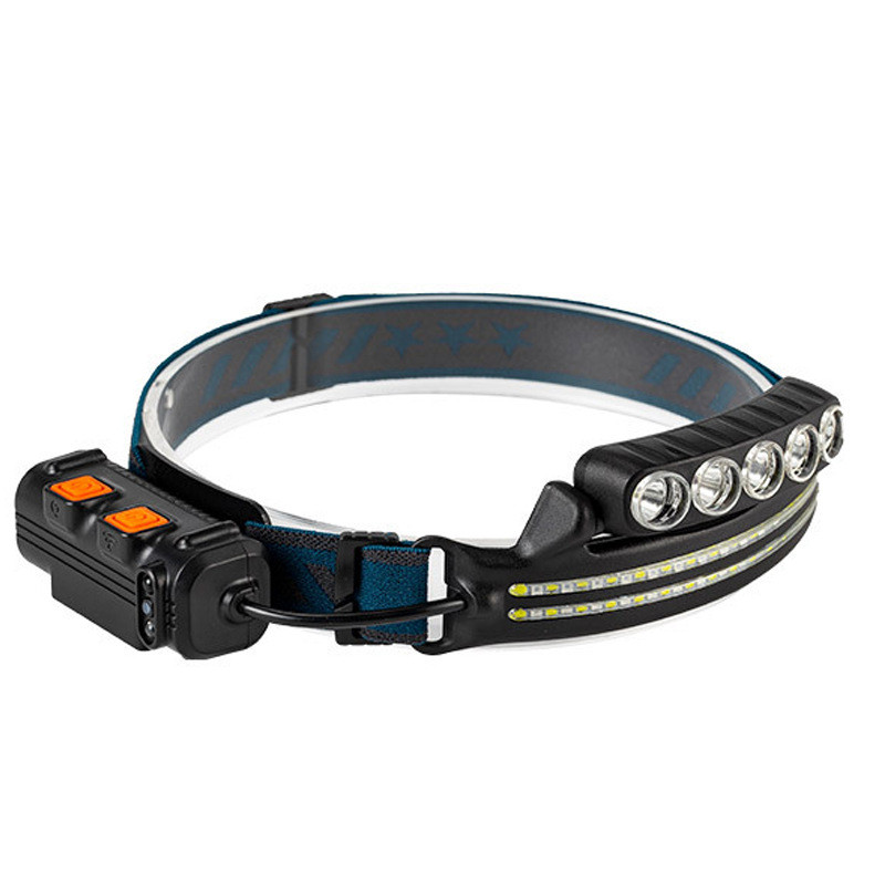 Faruri cu inducție XPG+COB, tip C, reîncărcabile, pentru exterior, faruri cu LED-uri strălucitoare, faruri pentru pescuit, faruri cu LED, livrare picătură