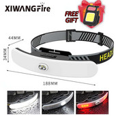 Jauns USB uzlādējams priekšējais lielais prožektors, daudzfunkcionāls priekšējais lukturis, kas piestiprināts pie galvas spēcīgas gaismas makšķerēšanas gaisma kempingiem