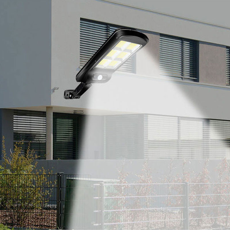 Nagy teljesítményű COB modern fali lámpa kültéri, udvari vízálló napelemes érzékelős lámpa, nincs vezetékes ház, indukciós + fényvezérlés