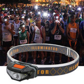 Pārnēsājams mini priekšējais lieljaudas COB LED spilgtas galvas zibspuldzes 3 režīmu ūdensnecaurlaidīgs priekšējais lukturis nakts makšķerēšanai āra pārgājieniem