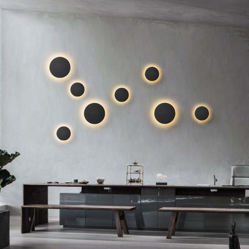 Aplică de perete cu LED-uri de exterior, impermeabilă, modernă, pentru balcon, aplice exterioară, scari, sufragerie, baie, coridor, iluminat exterior