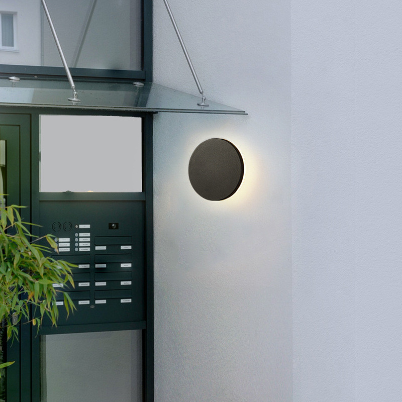 Aplică de perete cu LED-uri de exterior, impermeabilă, modernă, pentru balcon, aplice exterioară, scari, sufragerie, baie, coridor, iluminat exterior