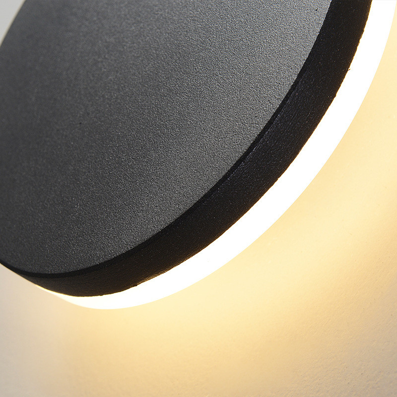 Aplică de perete cu LED-uri de exterior, impermeabilă, modernă, pentru balcon, aplice exterioară, scari, sufragerie, baie, coridor, iluminat exterior