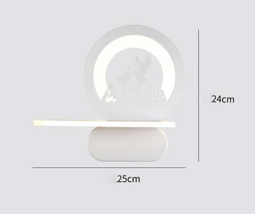 Jednoduchá kovaná biela LED nástenná lampa z kovu + PMMA medveď v tvare lietadla, detská spálňa, dekoračné svietidlá