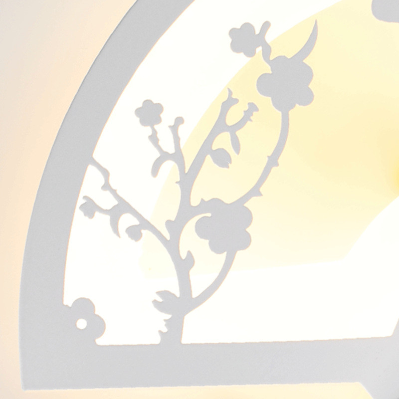 Jednoduchá kovaná biela LED nástenná lampa z kovu + PMMA medveď v tvare lietadla, detská spálňa, dekoračné svietidlá