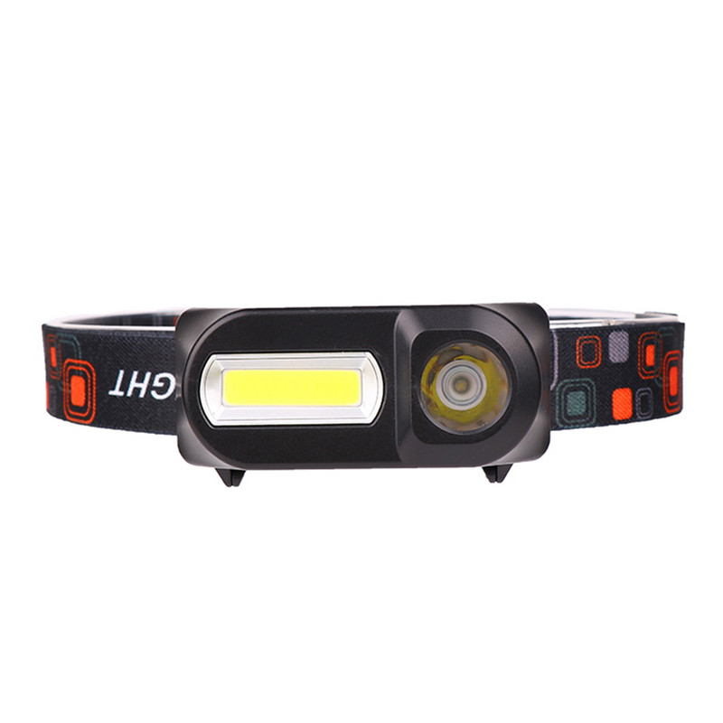 Legfényesebb LED XP-G Q5 1804 érzékelős fejlámpa Camping fejlámpa 1* 18650 újratölthető akkumulátoros COB izzók lítium-ion 10w