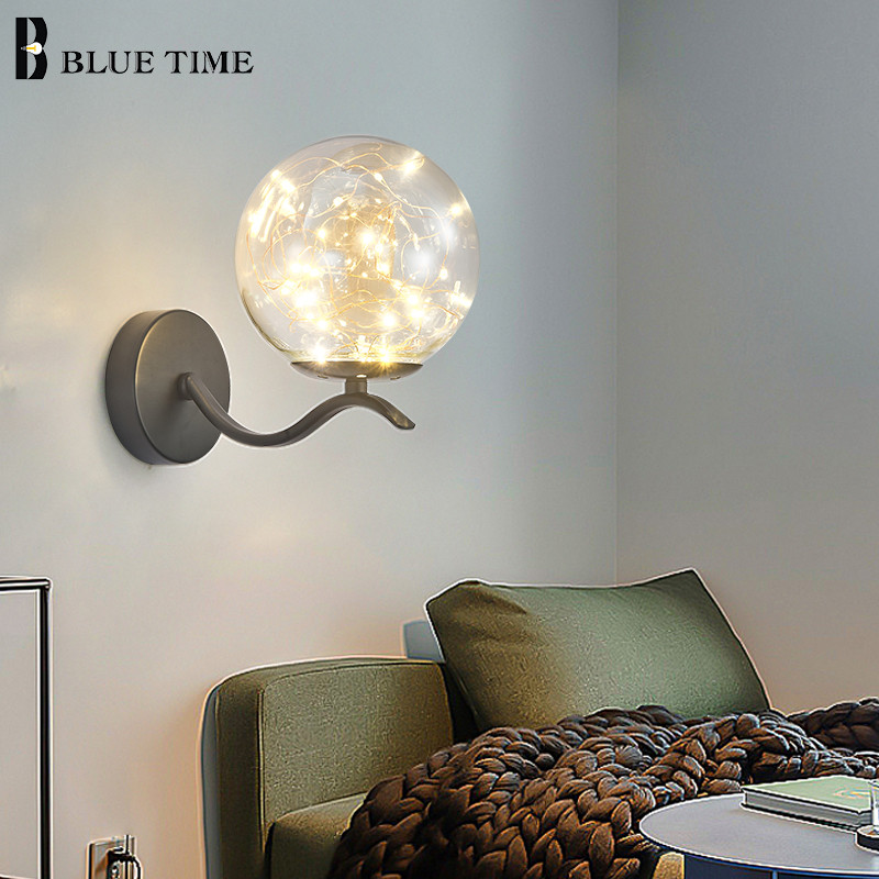 Sconce fali lámpa 110V 220V Modern otthoni led fali lámpa hálószoba nappali konyhába étkező fali led lámpa éjjeli lámpa 10W