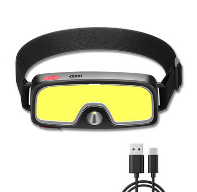 Új COB hordozható fényszórók kültéri LED fényszóró beépített akkumulátorral USB újratölthető fejlámpa kemping horgászmászás