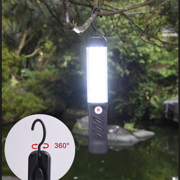 3 Λειτουργίες πολλαπλών λειτουργιών Αναδιπλούμενο φως εργασίας COB LED Φακός Camping Φακός Φορητός USB Επαναφορτιζόμενος με ενσωματωμένη μπαταρία