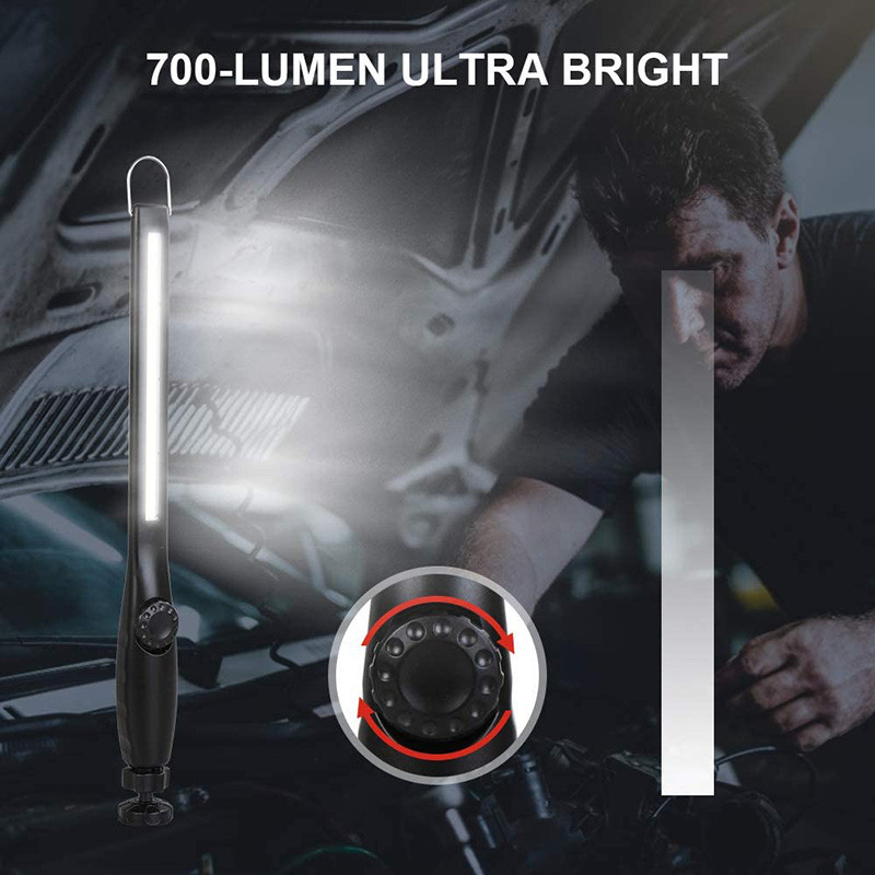 Lumină de lucru LED, reîncărcabilă prin USB, lumină de lucru COB, portabilă, magnetică, fără fir, pentru reparații auto, uz casnic, atelier