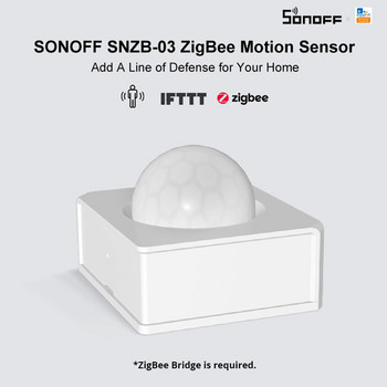 SONOFF SNZB-03 ZigBee Сензор за движение Удобно интелигентно устройство Откриване на движение Задействане на аларма Работа със ZBBridge EWelink Alexa Google Начало