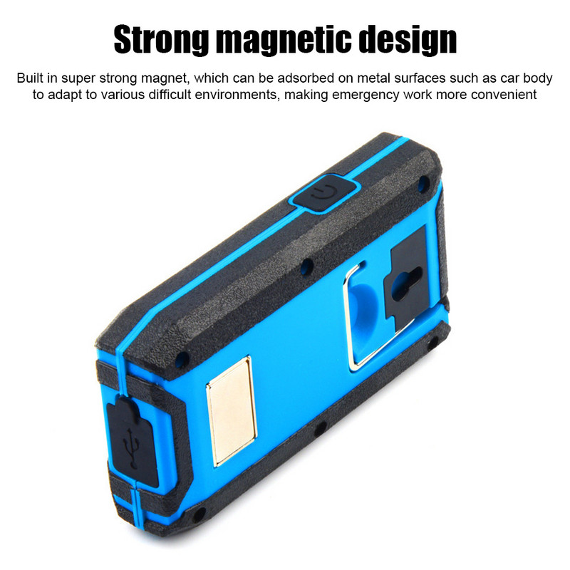 Lanternă COB Lanternă de mână, rezistentă la apă, pentru camping, reîncărcabilă prin USB, lanternă portabilă, lanternă, Power Bank pentru exterior