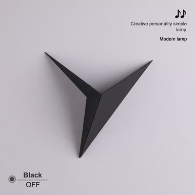 Modernas minimālisma trīsstūra formas LED sienas lampas Ziemeļvalstu stila iekštelpu sienas lampas Dzīvojamās istabas apgaismojums 3W AC85-265V Vienkāršs apgaismojums