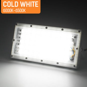 Φορητό φωτιστικό εργασίας LED Floodlight 100W/50W DC 12V Φακός Φανάρι Εξωτερικού Προβολέα Με Κλιπ 6500K Λευκό φως