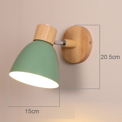 Lampă de perete nordică din lemn masiv pentru dormitor, modernă, minimalistă, macaron, lampă de perete cu LED, aplice pentru sufragerie, corpuri de iluminat pentru interior, decor
