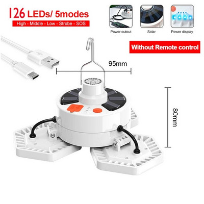 Matkalaterna kaasaskantav valgus päikeseenergia matkavalgusti telklaterna LED-avarii laetav päikeseenergiapank kaasaskantava valgustuse jaoks