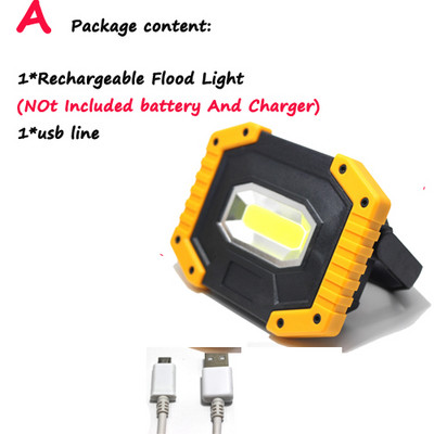 2019 Noi reflectoare reîncărcabile cu USB Lampă de proiecție cu LED Lumină Lampă de urgență în aer liber, impermeabilă, Proiectoare, Spoturi Floodl