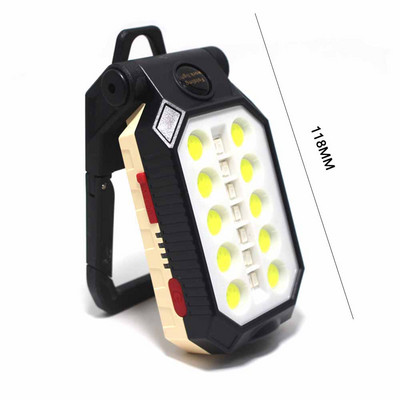 Lanternă portabilă 20W, lanternă, reîncărcabilă prin USB, lanternă COB, lanternă, agățată în aer liber, pentru tabăra de reparații auto