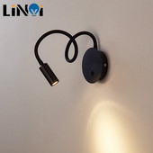 Νέα επιτοίχια φωτιστικά 3W Led Personality Φωτιστικό για ανάγνωση στο κομοδίνο Easy Mount Επιτοίχιο φωτιστικό με διακόπτη απλίκες τοίχου εσωτερικού φωτισμού