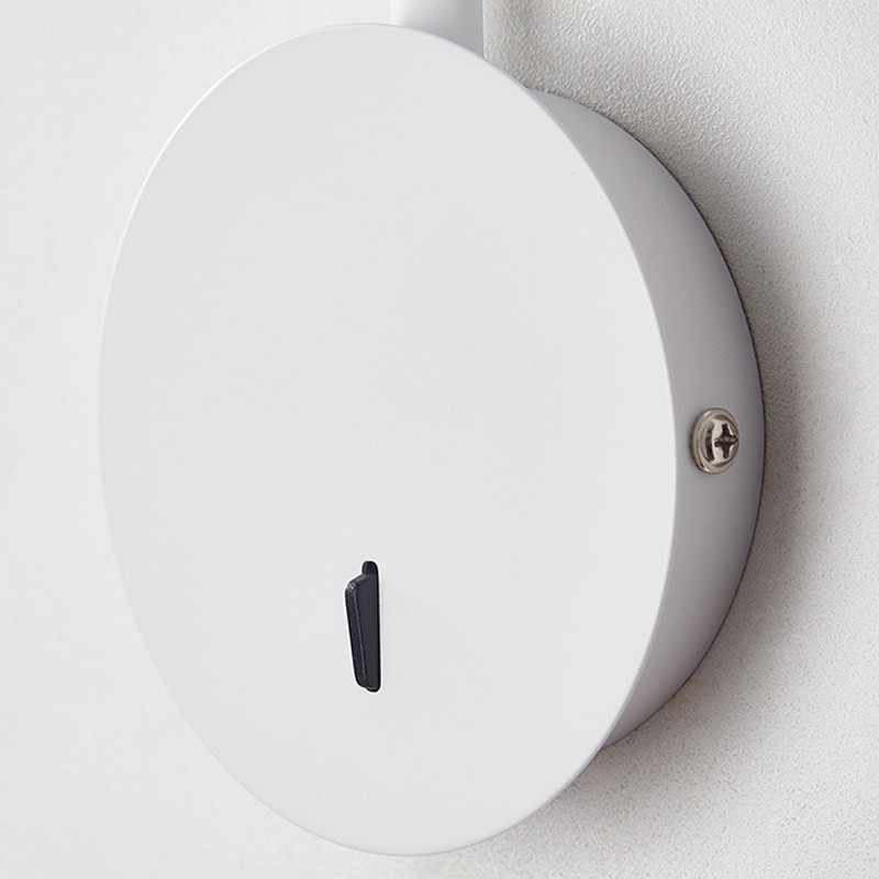 Jaunas 3 W Led sienas lampas, kas ir īpaši piemērotas gultas lasīšanai, viegli uzstādāmas sienas lampas ar slēdzi Sienas lampas iekšējais apgaismojums