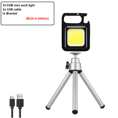 Daudzfunkcionāls COB priekšējais lukturis 5 modeļa mini pārnēsājams lukturītis ar iebūvētu akumulatoru LED priekšējais lukturis kempinga makšķerēšanas priekšējie lukturi.