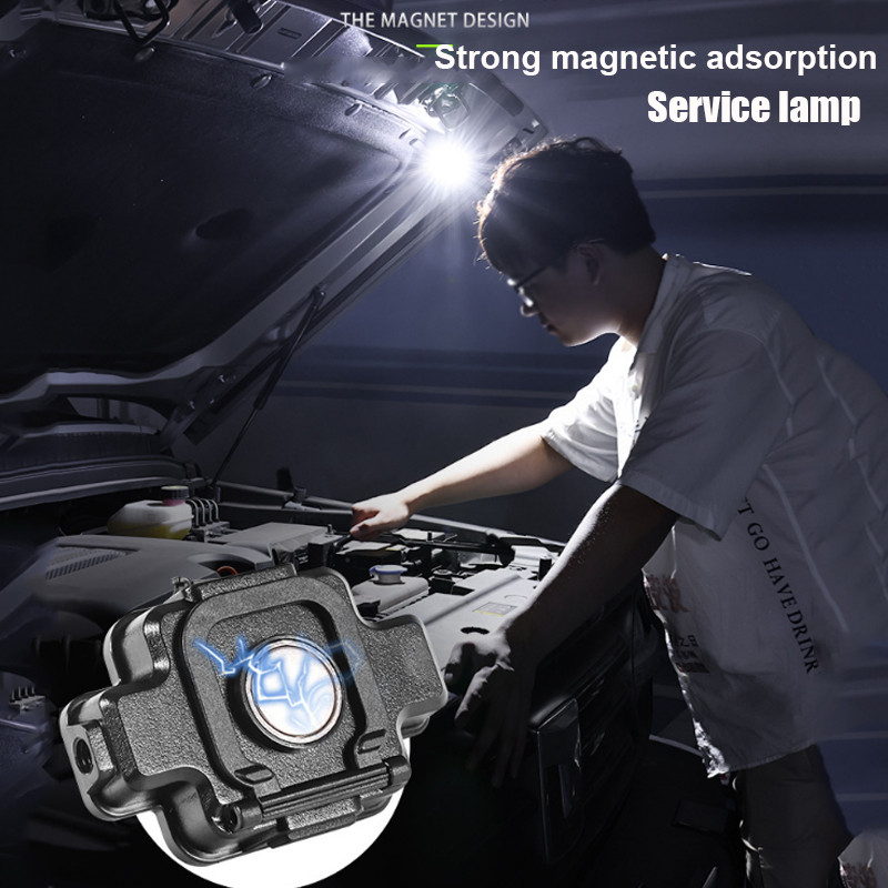 Daudzfunkcionāls COB priekšējais lukturis 5 modeļa mini pārnēsājams lukturītis ar iebūvētu akumulatoru LED priekšējais lukturis kempinga makšķerēšanas priekšējie lukturi.