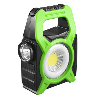 Solar LED kemping zseblámpa COB munkalámpákkal USB újratölthető kézi keresőlámpa Power Bank hordozható napelemes lámpák