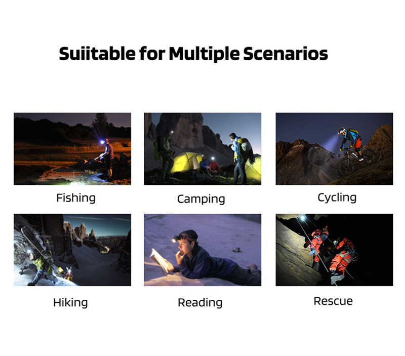 AXX USB Επαναφορτιζόμενος Προβολέας Φορητός 5 LED Προβολέας με μπαταρία Φως εργασίας Φως εργασίας Ψάρεμα Κάμπινγκ Αδιάβροχος φακός