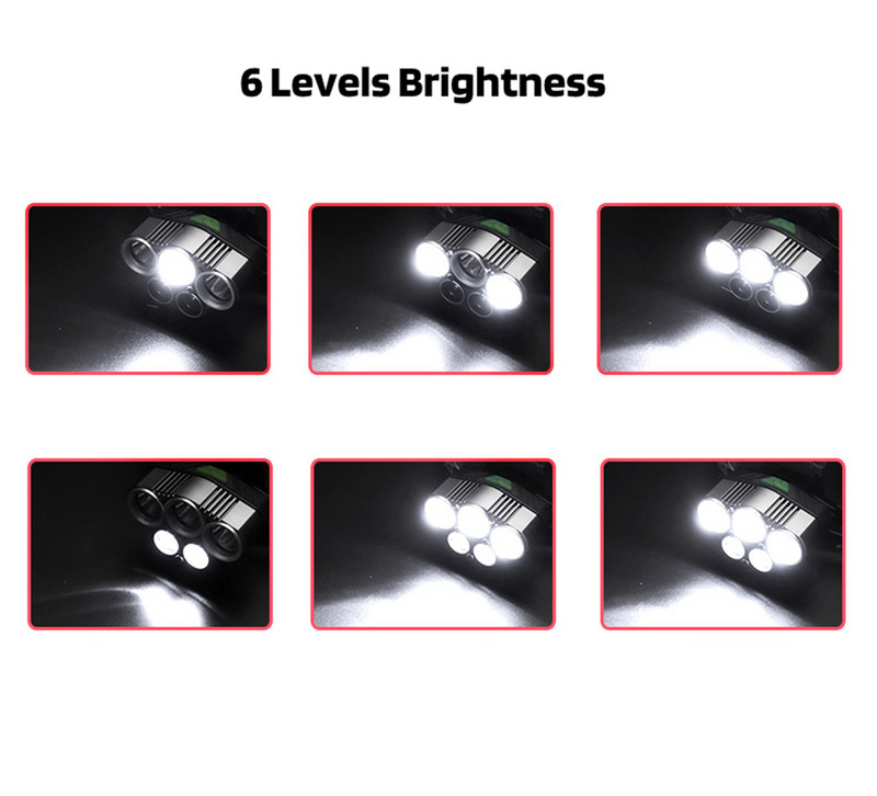 AXX USB Επαναφορτιζόμενος Προβολέας Φορητός 5 LED Προβολέας με μπαταρία Φως εργασίας Φως εργασίας Ψάρεμα Κάμπινγκ Αδιάβροχος φακός