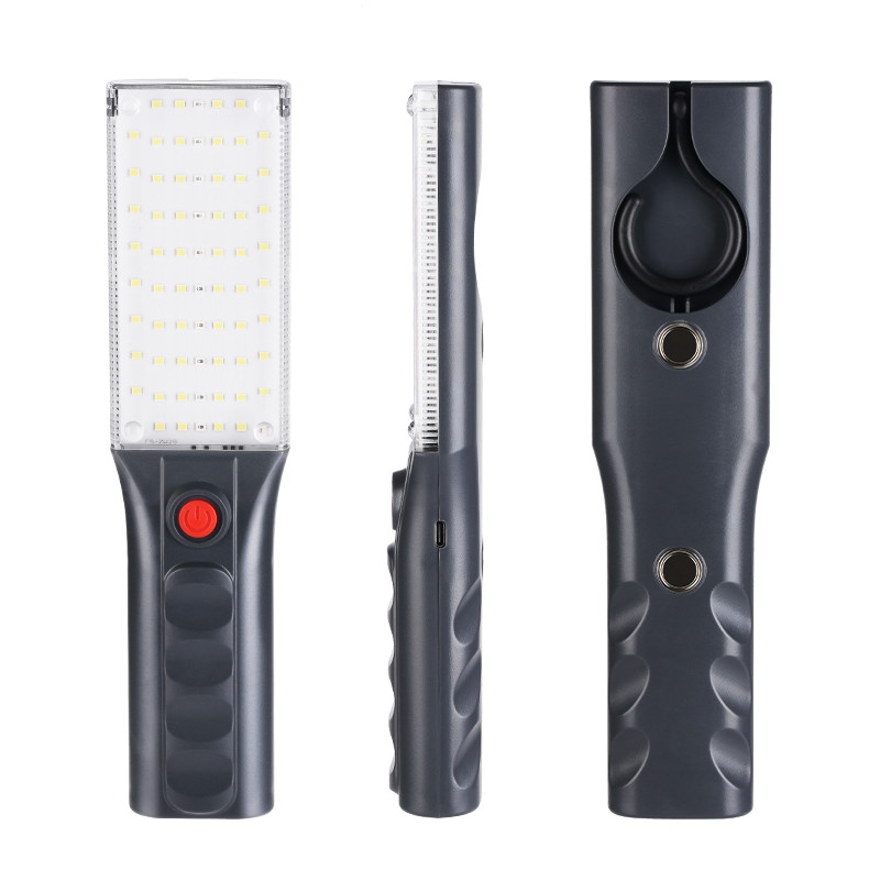 Pārnēsājama kempinga laterna USB uzlādējama SMD darba lampa ar iebūvētu akumulatoru LED darba gaisma jaudīgs magnēts ūdensnecaurlaidīgs kabatas lukturītis