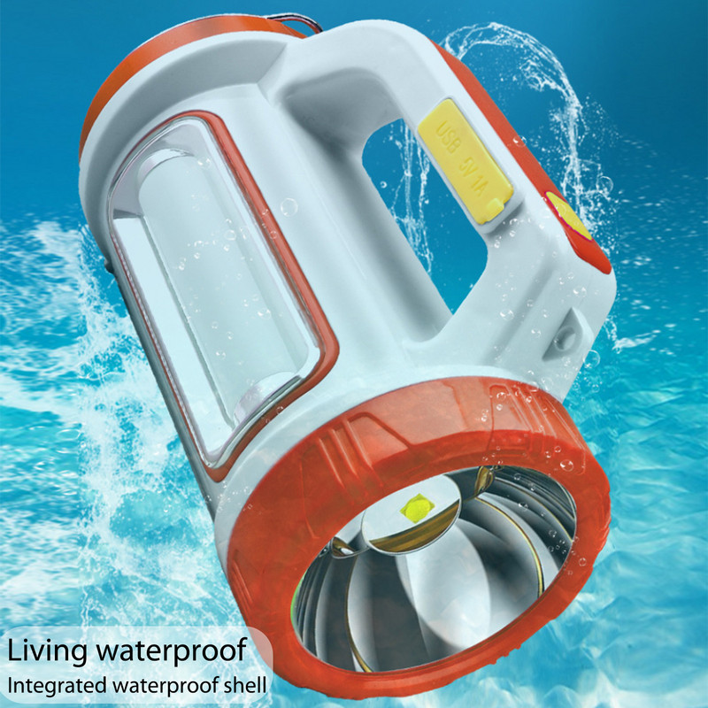 Lanternă solară portabilă, lanternă cu LED de mare putere, proiector reîncărcabil prin USB Power Bank, lumină de lucru cu led, cort, lanternă de camping