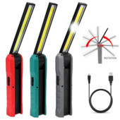 50000LM LED COB töövalgusti USB laetav taskulamp magnetiline taskulamp painduv ülevaatus käsilamp auto remondiks välitingimustes