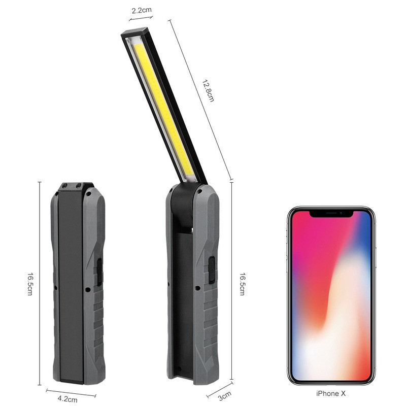 50000LM LED COB töövalgusti USB laetav taskulamp magnetiline taskulamp painduv ülevaatus käsilamp auto remondiks välitingimustes