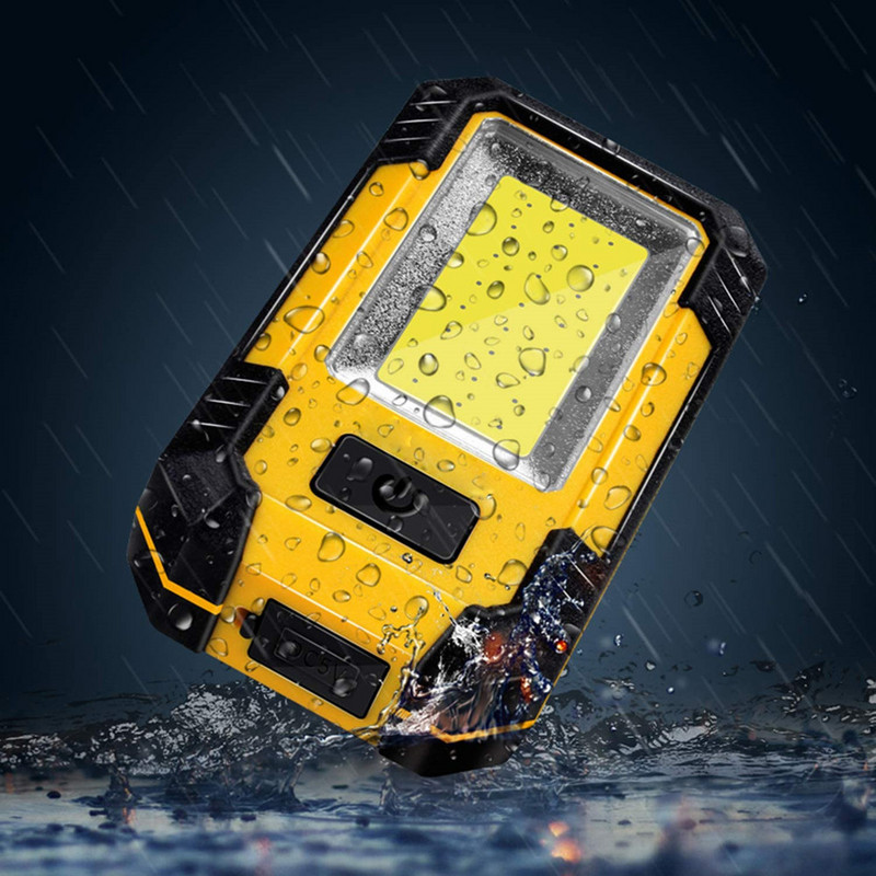 Y36 LED darba gaisma ar magnētu USB uzlādējamas pārnēsājamas kempinga gaismas COB āķa automātiskā remonta lampa Power Bank lukturītis āra