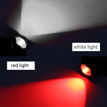 Мощен челник USB акумулаторен фар COB LED челник с вградена батерия Водоустойчива челна лампа Бяло червено осветление