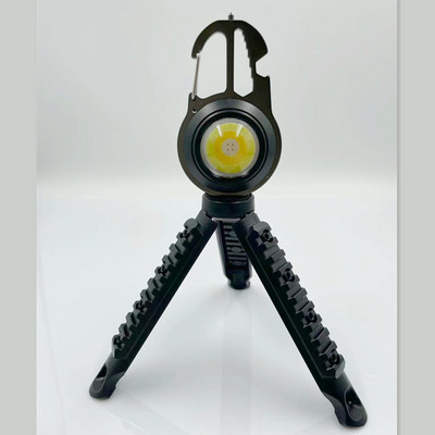 Mini LED darbinis žibintas nešiojamas kišeninis žibintuvėlis USB įkraunamas raktas šviesos žibintas stovyklavimas lauke žygiams COB žibintas