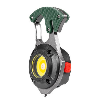 Mini LED darbinis žibintas nešiojamas kišeninis žibintuvėlis USB įkraunamas raktas šviesos žibintas stovyklavimas lauke žygiams COB žibintas