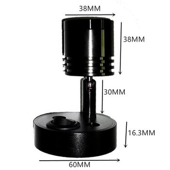 Μοντέρνο επιτοίχιο φωτιστικό LED 3W Μαύρο Ασημί Ζεστό/Λευκό Φως Οικογενειακό Ξενοδοχείο στο κομοδίνο RV Φώτα ανάγνωσης γιοτ DC 12V 24V