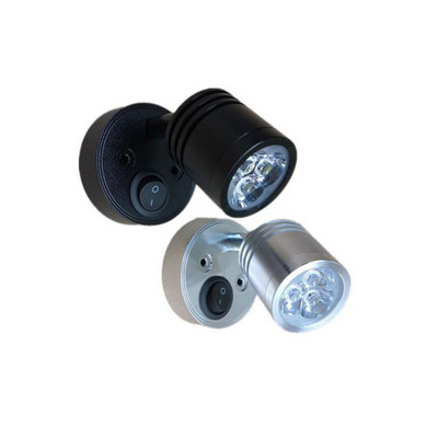 3W LED модерна стенна лампа Черна, сребърна, топла/бяла светлина, семеен хотел, нощно шкафче, RV, яхта, лампи за четене DC 12V 24V