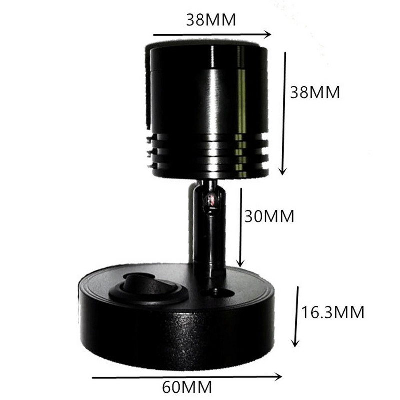 Aplică modernă LED 3W Negru Argintiu Lumină caldă/albă Hotel de familie Noptiera RV Yacht Lumini de lectură DC 12V 24V