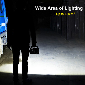 500 W соларна COB къмпинг лампа USB акумулаторна фенерче Факел Преносим мощен фенер Работен прожектор Прожекционни лампи
