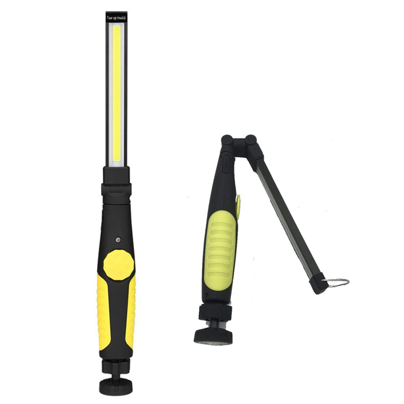 Proiector de urgență puternic din cob Torță de pescuit pliabilă 18650 Lampă de lucru USB Lampă de inspecție pentru garaj Manget Lanternă Campint de 10W