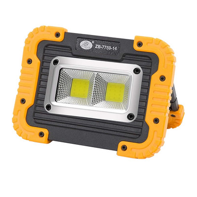 Prenosné COB reflektorové super jasné pracovné svetlo, nabíjateľné vonkajšie kempingové stanové svetlo, multifunkčné núdzové osvetlenie