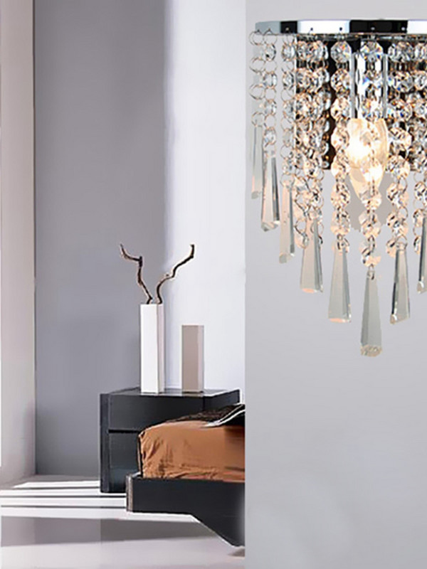 Moderns kristāla lustras sienas apgaismojuma armatūra 220V E14 LED griestu lampas