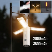 Lanternă de camping pliabilă Lumină de camping cu LED reîncărcabilă Lampă portabilă pentru cort Lampă de lucru Iluminare în aer liber Spot cu LED