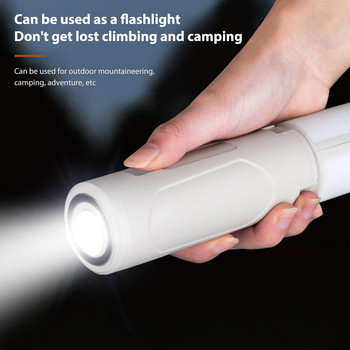 Сгъваем фенер за къмпинг Акумулаторна LED светлина за къмпинг Преносим фенер Светлина за палатка Работна лампа Външно осветление LED прожектор