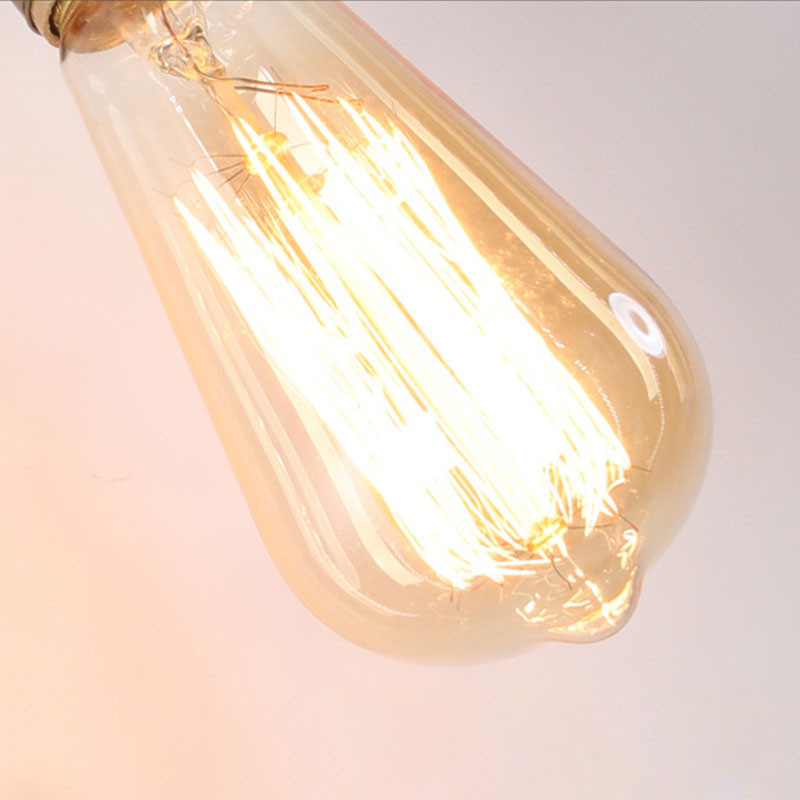 Abajur din fier din sârmă metalică Lampă din cușcă din sârmă metalică Lampă de perete vintage retro Abajur dormitor Lumină romantică pentru salon Corp de iluminat