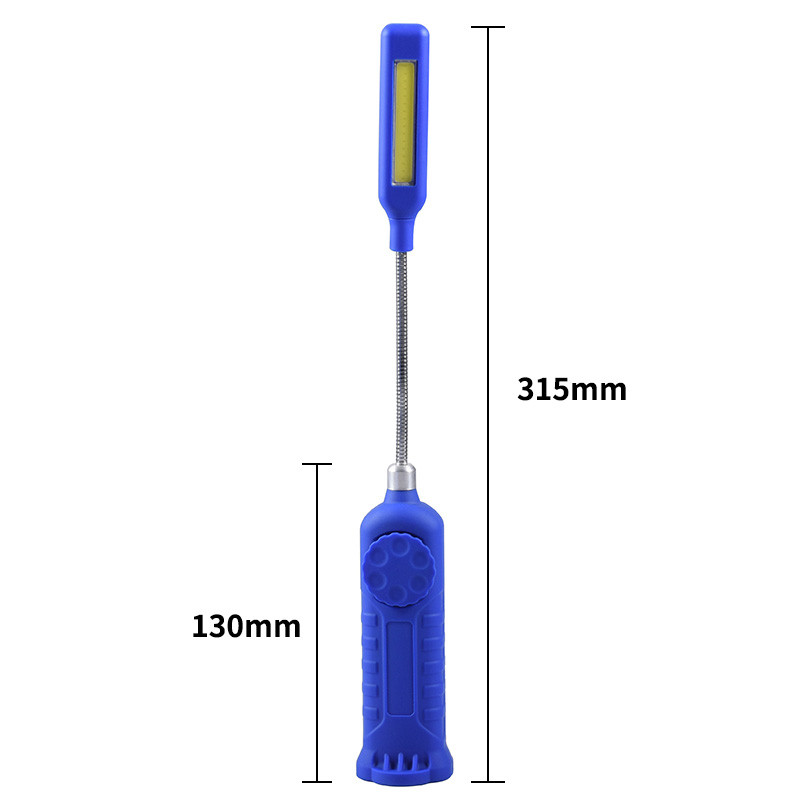 Lumină de lucru cu led reglabilă Coba lampa de lucru cob folosește 3 * baterii AAA lumini portabile din plastic luminozitate controlabilă